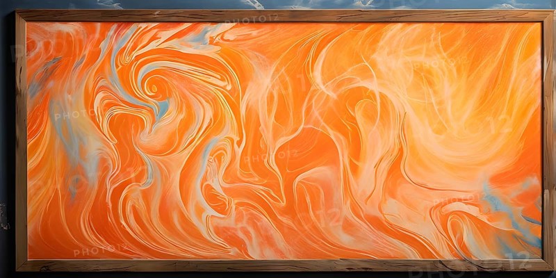 Marble textured orange chalkboard as illustration background, AI generated