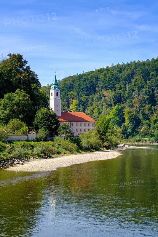 Weltenburg Monastery on the Danube, Danube Gorge, Weltenburger Enge, Gorge, Upper Jura, Weltenburg, Lower Bavaria. Bavaria, Germany, Europe