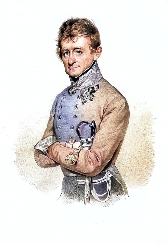 Franz Georg Dominik Freiherr von Waldstaetten (born 25 September 1775 in Vienna, died 24 November 1843 in Karlovac, German Karlstadt) was an Austro-Hungarian Monarchy, imperial and royal monarchy officer, 2nd holder of the Tyrolean Jaegerregiment, last field marshal lieutenant and divisionaer from the von Waldstaetten family, Historical, digitally restored reproduction from a 19th century original, Record date not stated