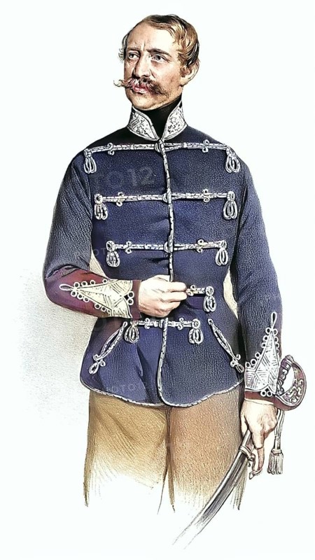 Alexander Paul Ludwig Konstantin von Wuerttemberg (born 9 September 1804 in St. Petersburg, died 4 July 1885 in Tueffer) was a Prince of Wuerttemberg and Austrian General of Cavalry, Historical, digitally restored reproduction from a 19th century original, Record date not stated
