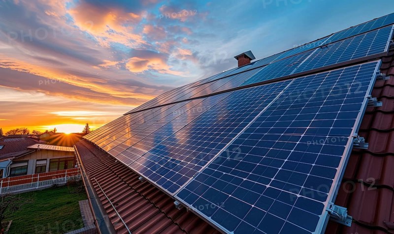 Solar panel installation demonstration AI generated