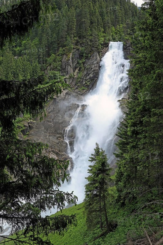 Krimml Waterfalls, Krimml Achental Valley, Hohe Tauern National Park, Krimml, Pinzgau, Austria, Europe