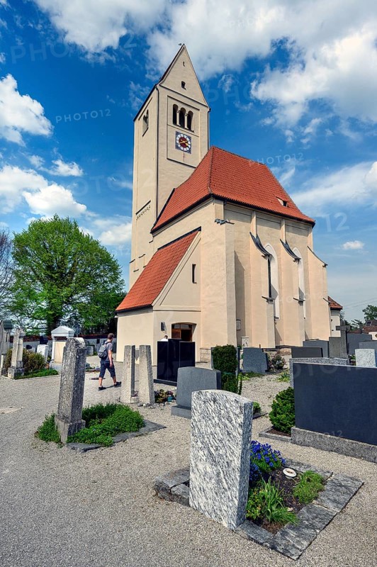 St Stephan's Cemetery Church, Irsee, Swabia, Bavaria, Germany, Europe