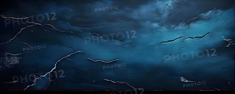 Marble textured blue chalkboard as illustration background, AI generated