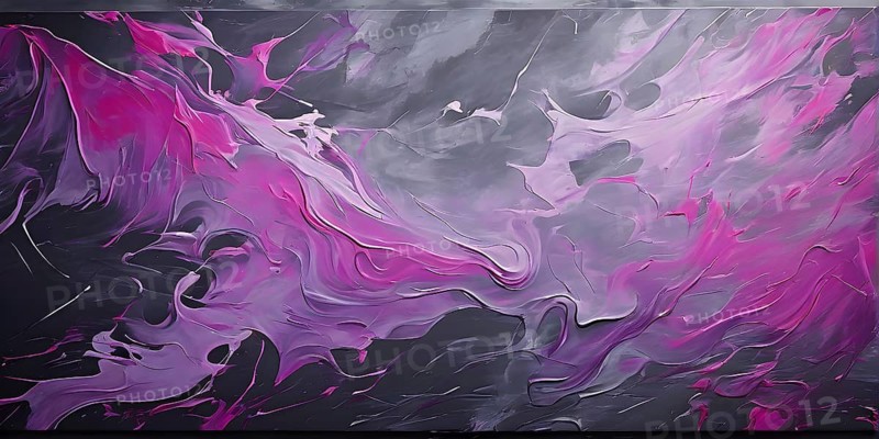 Marble textured magenta and dark grey chalkboard as illustration background, AI generated