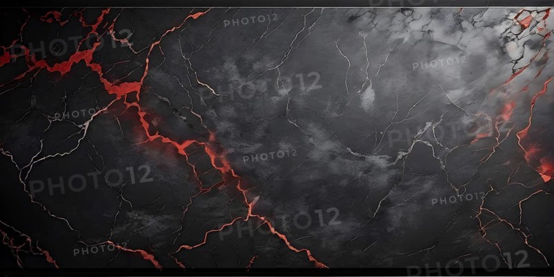 Marble textured red and dark grey chalkboard as illustration background, AI generated