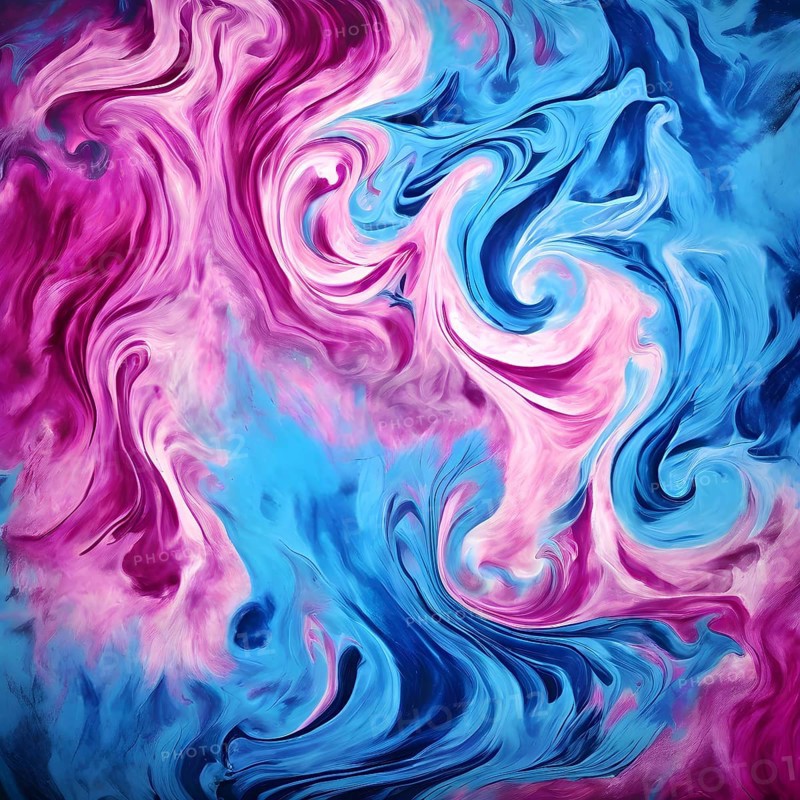 Marble textured blue and magenta chalkboard as illustration background, AI generated