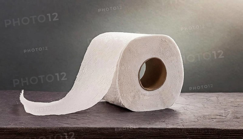Symbol photo, a roll of toilet paper, AI generated, AI generated