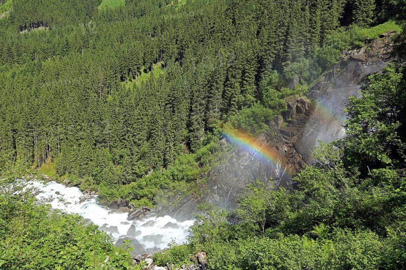 Krimml Waterfalls, Krimml Achental Valley, Hohe Tauern National Park, Krimml, Pinzgau, Austria, Europe