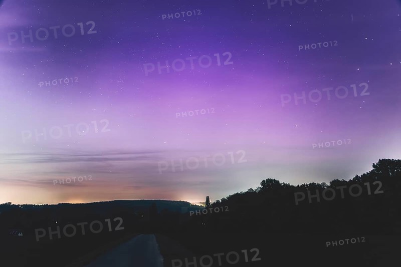 Aurora Borealis, Gruiten, Haan, North Rhine-Westphalia, Germany, Europe