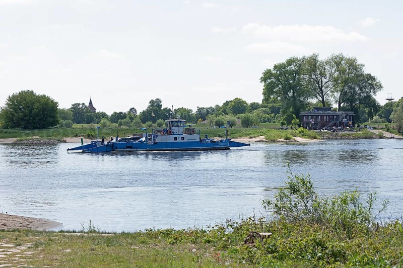 Elbe ferry, Elbe, Neu Bleckede, Bleckede, Lower Saxony, Germany, Europe