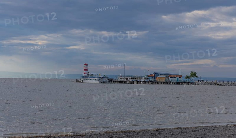 Lighthouse, Podersdorf, Lake Neusiedl, Lake, jetty, Austria, Europe