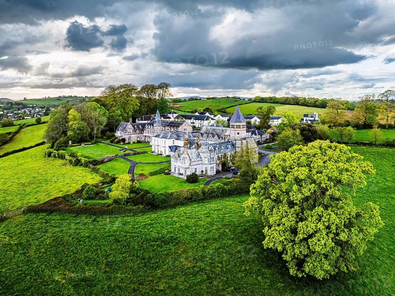 The Priory from a drone, Abbotskerswell Priory, Retirement Village, Abbotskerswell, Newton AbbotThe Priory, Retirement Village, Newton Abbot, Devon, England, United Kingdom, Europe