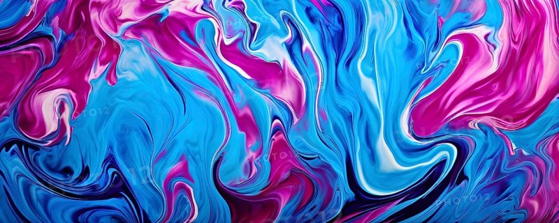 Marble textured blue and magenta chalkboard as illustration background, AI generated