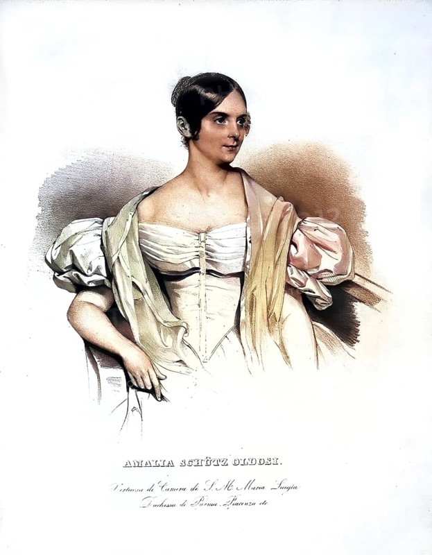 Amalie Schuetz (pseudonym: Amalie Schuetz-Oldosi, born 22 January 1803 in Vienna, died 21 September 1852 in Baden near Vienna) was an Austrian opera singer, Historical, digitally restored reproduction from a 19th century original, Record date not stated