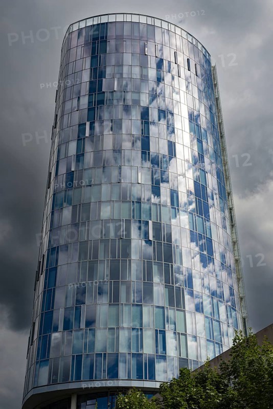 LVR Tower, Cologne Triangle, headquarters of the European Aviation Safety Agency, EASA, and Hyatt Regency Hotel in Deutz, Cologne, North Rhine-Westphalia, Germany, Europe