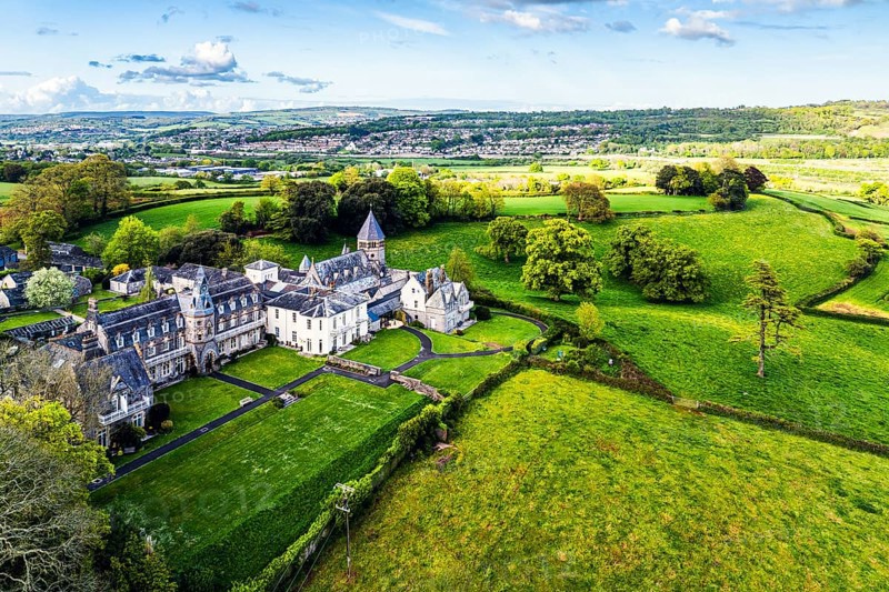 The Priory from a drone, Abbotskerswell Priory, Retirement Village, Abbotskerswell, Newton AbbotThe Priory, Retirement Village, Newton Abbot, Devon, England, United Kingdom, Europe