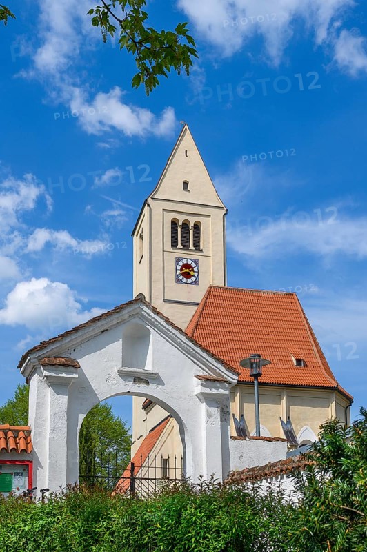 St Stephan's Cemetery Church, Irsee, Swabia, Bavaria, Germany, Europe
