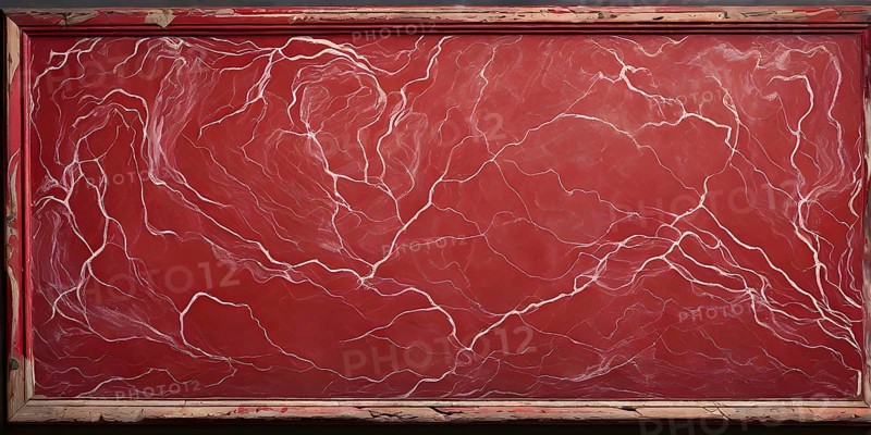 Marble textured red chalkboard as illustration background, AI generated