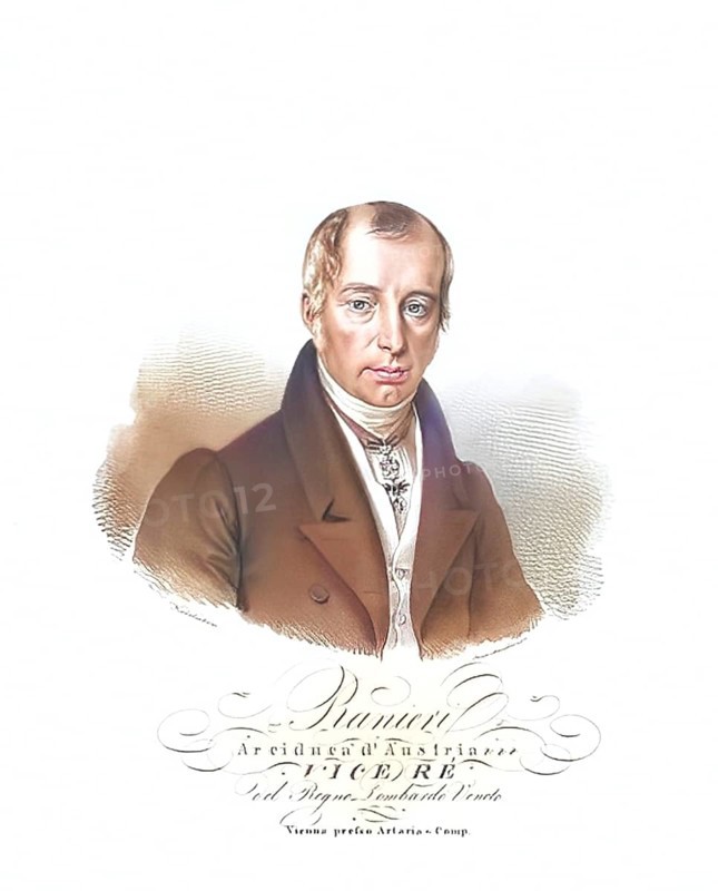 Rainer Joseph Johann Michael Franz Hieronymus of Austria (born 30 September 1783 in Pisa, died 16 January 1853 in Bolzano) of the House of Habsburg-Lorraine was an Archduke of Austria and Viceroy of Lombardo-Venetia, Historical, digitally restored reproduction from a 19th century original, Record date not stated