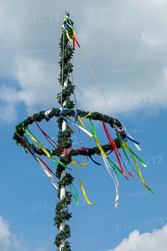 Maypole, Boizenburg, Mecklenburg-Vorpommern, Germany, Europe