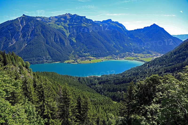 Achensee, view of Maurach, Tyrol, Austria, Europe