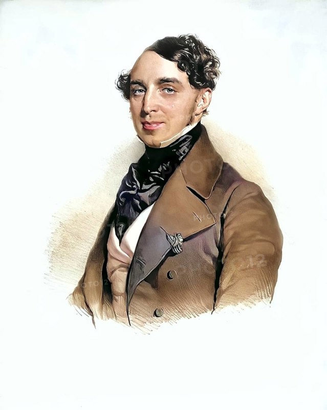 Alexander von Poliansky, Imperial Russian Chamberlain and State Councillor, 1843, 46 Embassy Attache at the Russian Embassy, Historical, digitally restored reproduction from a 19th century original, Record date not stated