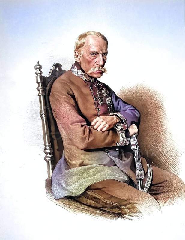 Archduke Johann Baptist Josef Fabian Sebastian of Austria (born 20 January 1782 in Florence, died 11 May 1859 in Graz) was a member of the House of Habsburg, brother of Emperor Franz I, Austrian field marshal and German imperial administrator during the revolutionary period of 1848/1849, here shortly in front of his death, Historical, digitally restored reproduction from a 19th century original, Record date not stated