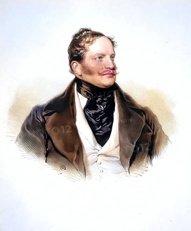 Franz Graf Hardegg (1799-1854), Austro-Hungarian Monarchy, Imperial and Royal Monarchy Officer, Historical, digitally restored reproduction from a 19th century original, Record date not stated