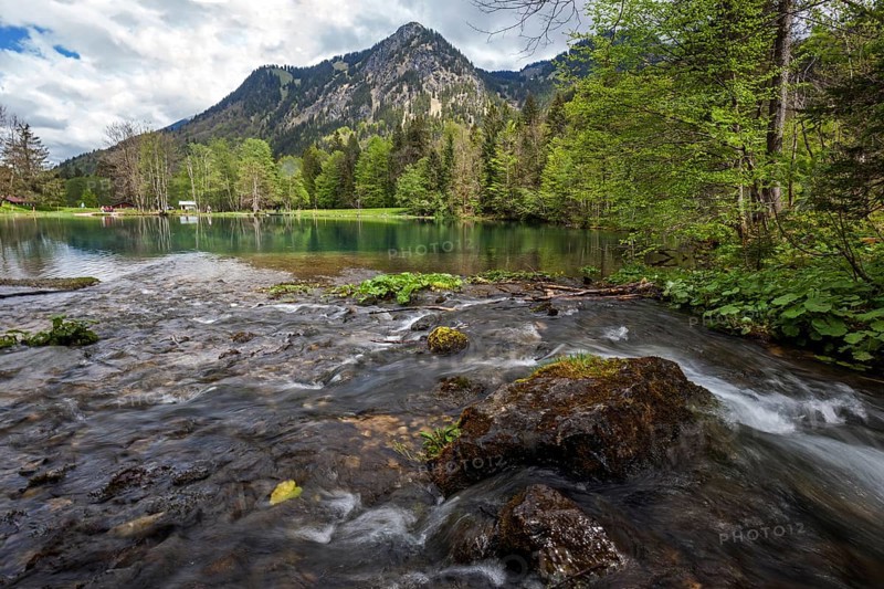 Christlessee, near Gottenried, Trettachtal, Oberstdorf, Oberallgaeu, Allgaeu, Bavaria, Germany, Europe