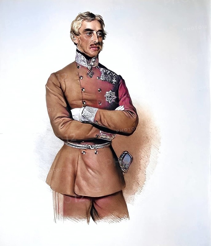 Anton Prokesch, from 1830 Knight, from 1845 Baron and from 1871 Count von Osten (born 10 December 1795 in Graz, died 26 October 1876 in Vienna) was an Austrian general, diplomat and travel writer, Historical, digitally restored reproduction from a 19th century original, Record date not stated