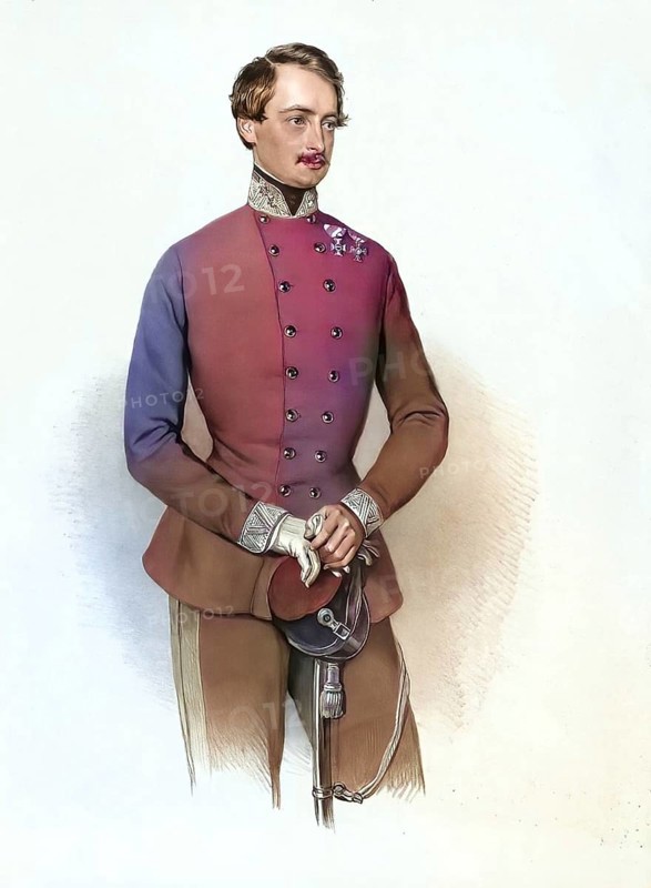 Alexander Count von Mensdorff-Pouilly, since 1868 First Prince of Dietrichstein zu Nikolsburg (born 4 August 1813 in Coburg, died 14 February 1871 in Prague) was an Austrian military officer and statesman. From 1864 to 1866 he served as Foreign Minister, Historical, digitally restored reproduction from a 19th century original, Record date not stated