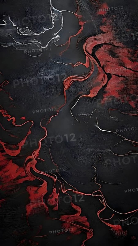 Marble textured red and dark grey chalkboard as illustration background, AI generated