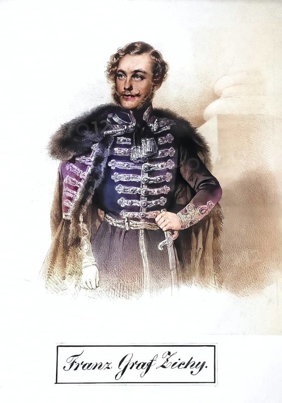 Franz von Zichy (1818-1900), Austrian-Hungarian Ambassador, Historical, digitally restored reproduction from a 19th century original, Record date not stated