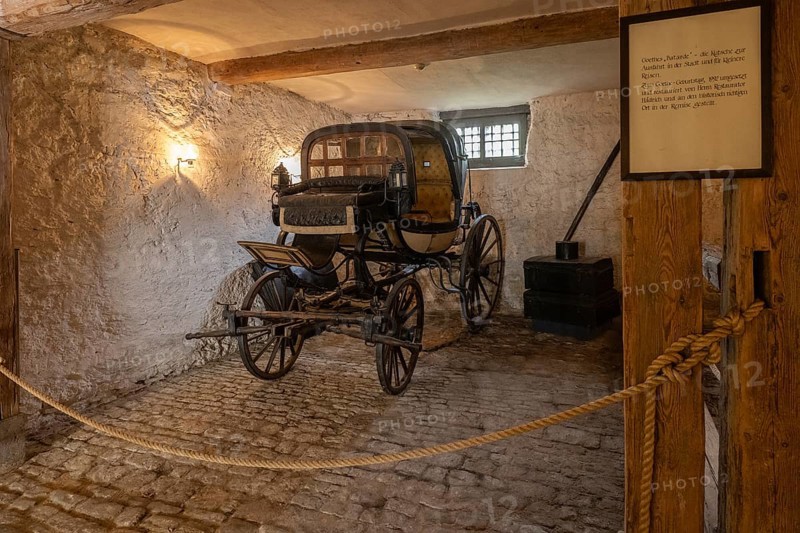 Goethe's Batarde, carriage, Goethe National Museum, Weimar, Thuringia, Germany, Europe