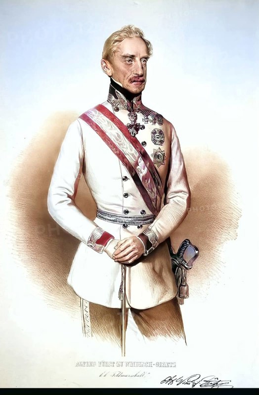 Alfred Fuerst von Windisch-Graetz (1787-1862), Austro-Hungarian Monarchy, Imperial and Royal Monarchy Field Marshal, Historical, digitally restored reproduction from a 19th century original, Record date not stated
