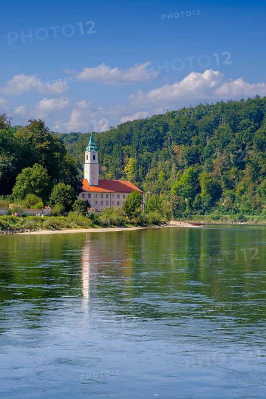 Weltenburg Monastery on the Danube, Danube Gorge, Weltenburger Enge, Gorge, Upper Jura, Weltenburg, Lower Bavaria. Bavaria, Germany, Europe