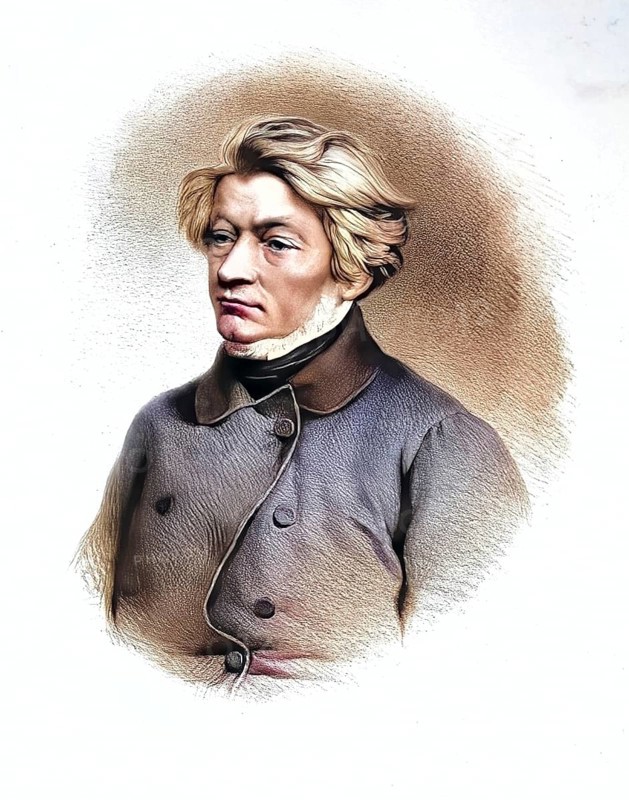 Adam Bernard Mickiewicz, (born 24 December 1798 in Zaosie near Nowogrodek, Russian Empire, died 26 November 1855 in Constantinople, Ottoman Empire) was a Polish Romantic poet. He is considered the most important of the Three Bards of Polish Romanticism at a time when a Polish nation state did not exist and as the national poet of Poland, Historical, digitally restored reproduction from a 19th century original, Record date not stated