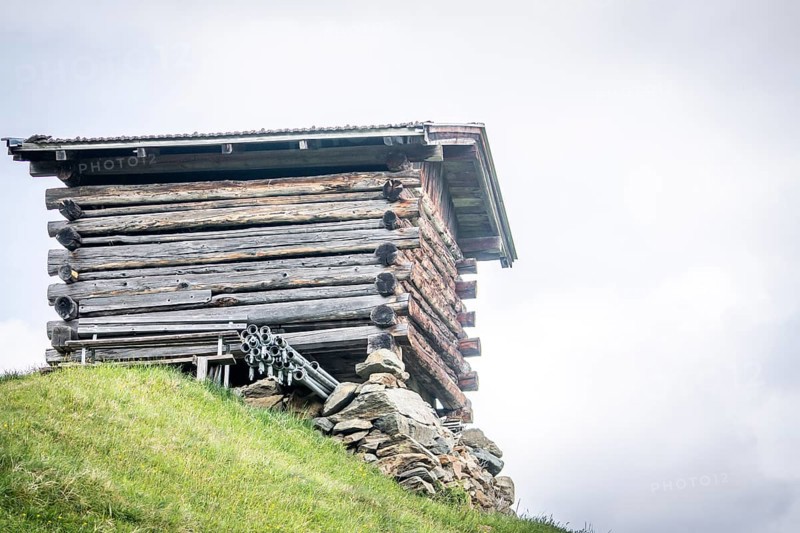 Stadel Almwiese Stubaital, Austria, Europe