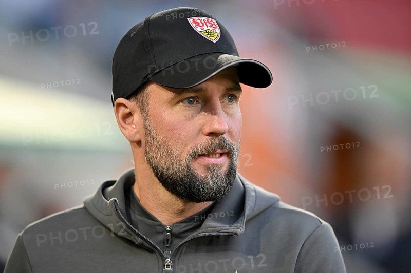 Coach Sebastian Hoeness VfB Stuttgart Portrait, WWK Arena, Augsburg, Bavaria, Germany, Europe