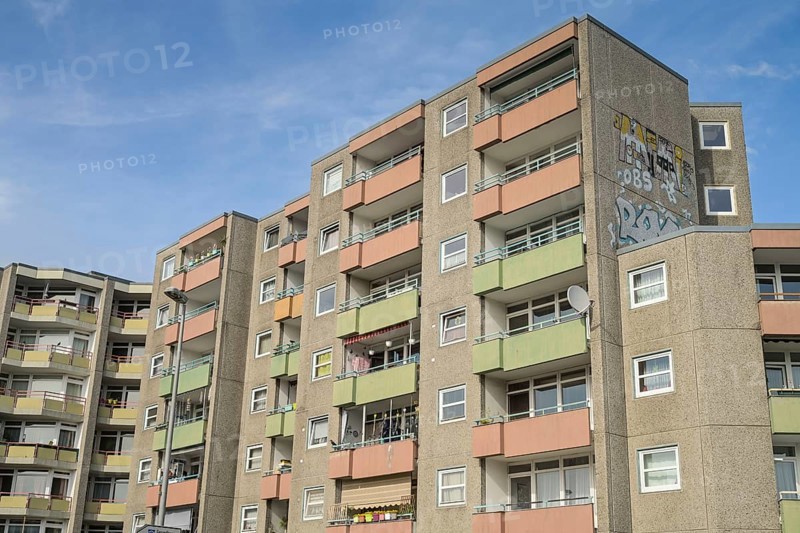 Slab, social housing, residential building, Bellermannstrasse, Behmstrasse, Wedding, Mitte, Berlin, Germany, Europe