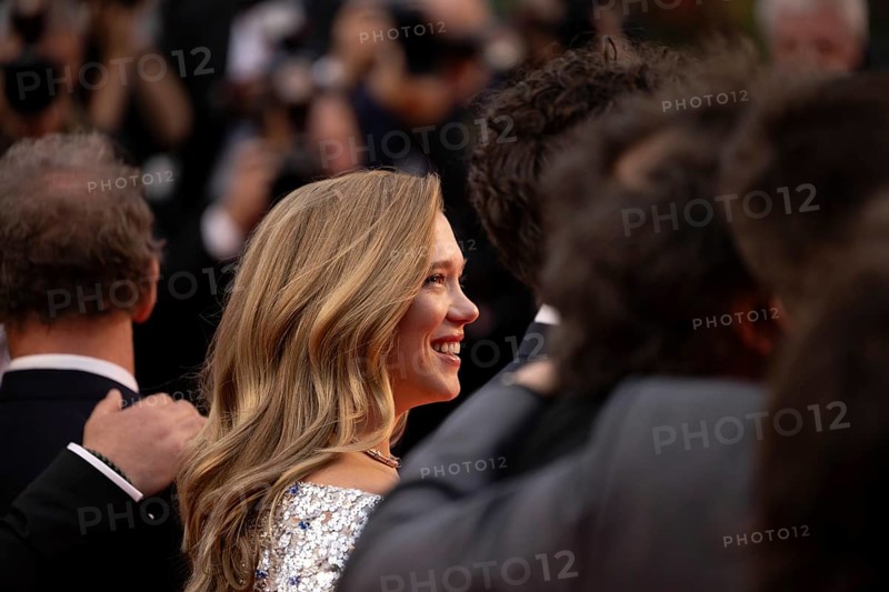 Cannes, France, 14 May 2024: Lea Seydoux during the opening of the 77th Cannes International Film Festival on the red carpet of the Palais des Festivals with the opening film Le Deuxieme Acte (The Second Act) . The 77th Cannes International Film Festival will take place from 14 to 25 May 2024, Europe