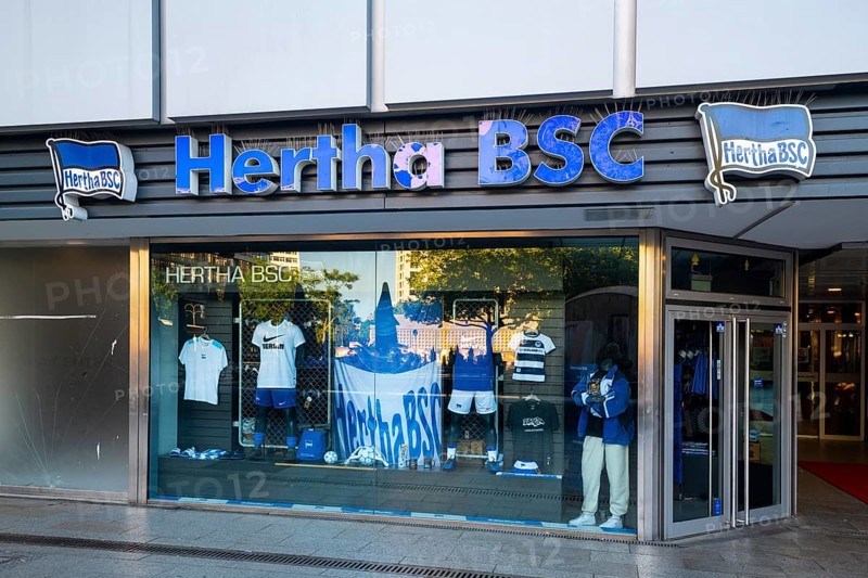 Fanshop Hertha BSC, Europacenter, Breitscheidplatz, Charlottenburg, Charlottenburg-Wilmersdorf, Berlin, Germany, Europe