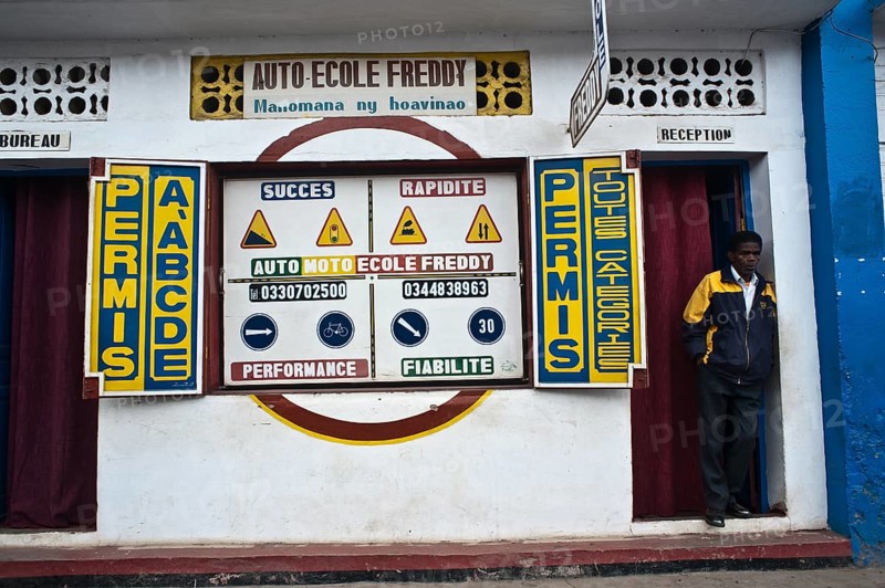 Driving school, Fianarantsoa, Madagascar, Africa