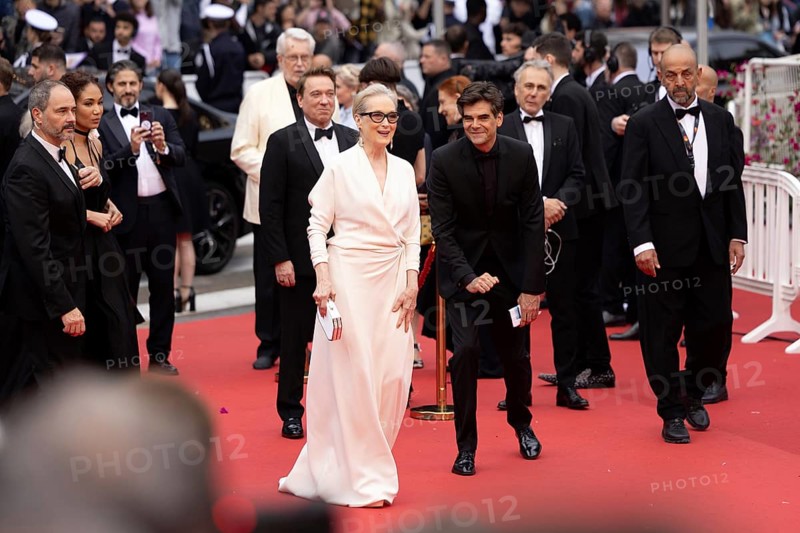 Cannes, France, 14 May 2024: Meryl Streep during the opening of the 77th Cannes International Film Festival on the red carpet of the Palais des Festivals with the opening film Le Deuxieme Acte (The Second Act) . The 77th Cannes International Film Festival will take place from 14 to 25 May 2024, Europe
