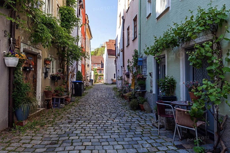 Ledergasse, Landsberg am Lech, Upper Bavaria, Bavaria, Germany, Europe