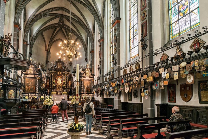 Interior view, candle chapel, place of pilgrimage, Kevelaer, Lower Rhine, North Rhine-Westphalia, Germany, Europe