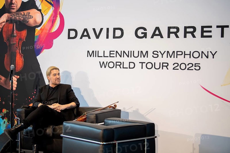 David Garrett, Press conference for the new tour Millennium Symphony World Tour 2025 at Flora, Cologne 13 May 2024