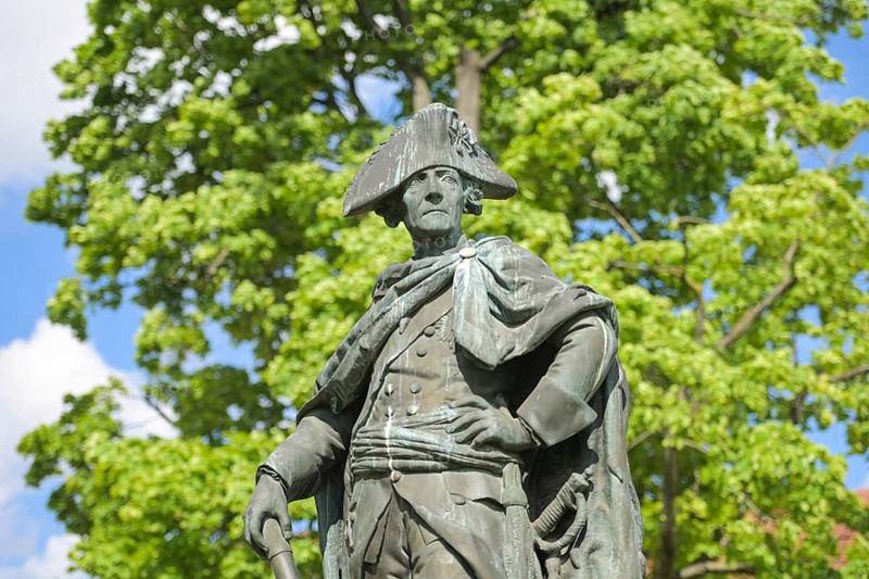 Monument to Frederick the Great, New Wing, Charlottenburg Palace, Spandauer Damm, Charlottenburg, Berlin, Germany, Europe