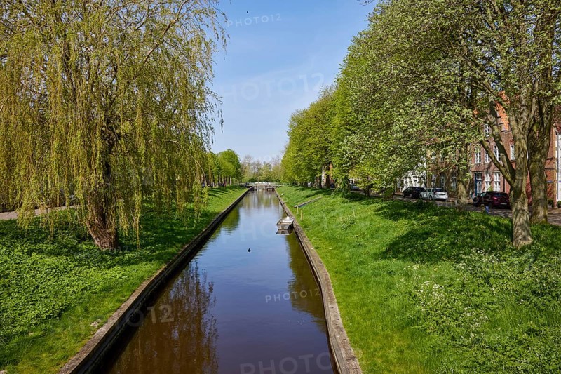 Mittelburggraben in Friedrichstadt, North Friesland district, Schleswig-Holstein, Germany, Europe